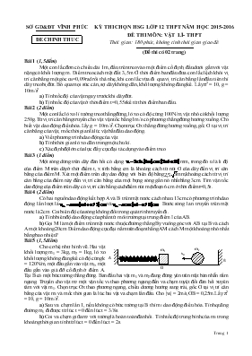Kỳ thi chọn học sinh giỏi lớp 12 THPTN năm họ